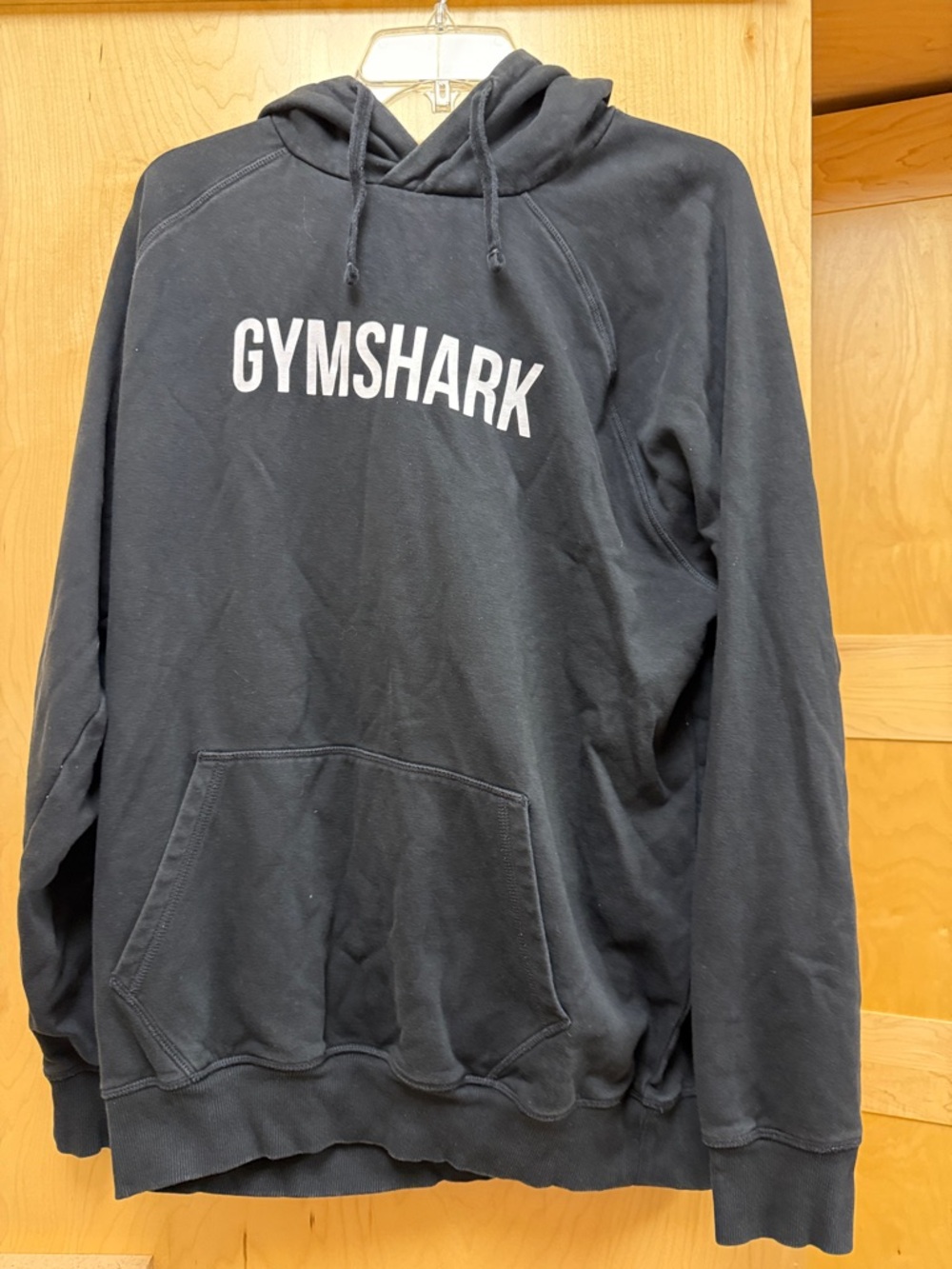 Gymshark Black Hoodie with White Logo